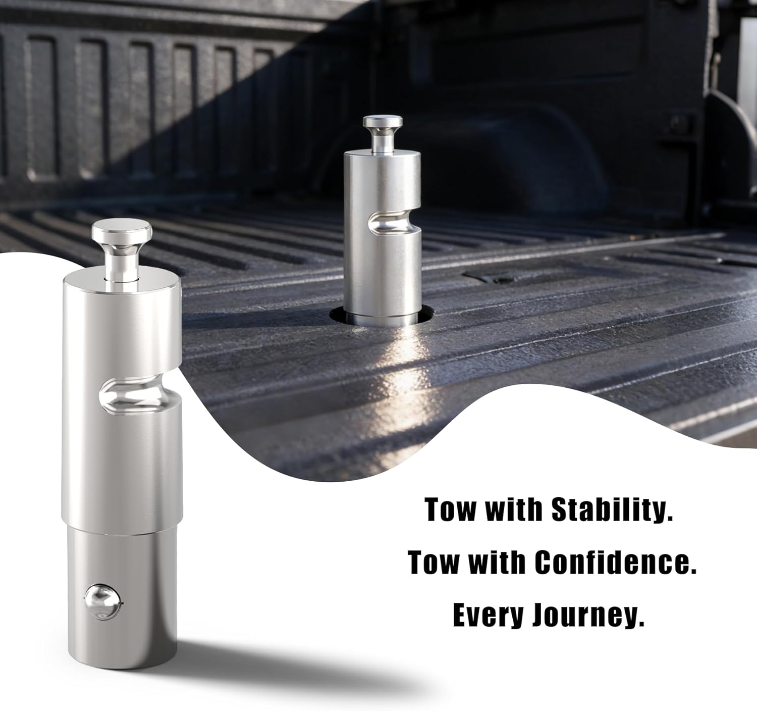 Trailer Connecting Rod,Bedshaft Ball for Andersen Ultimate Connections，5th Wheel Towing Accessories，Fits OEM Gooseneck Ball System