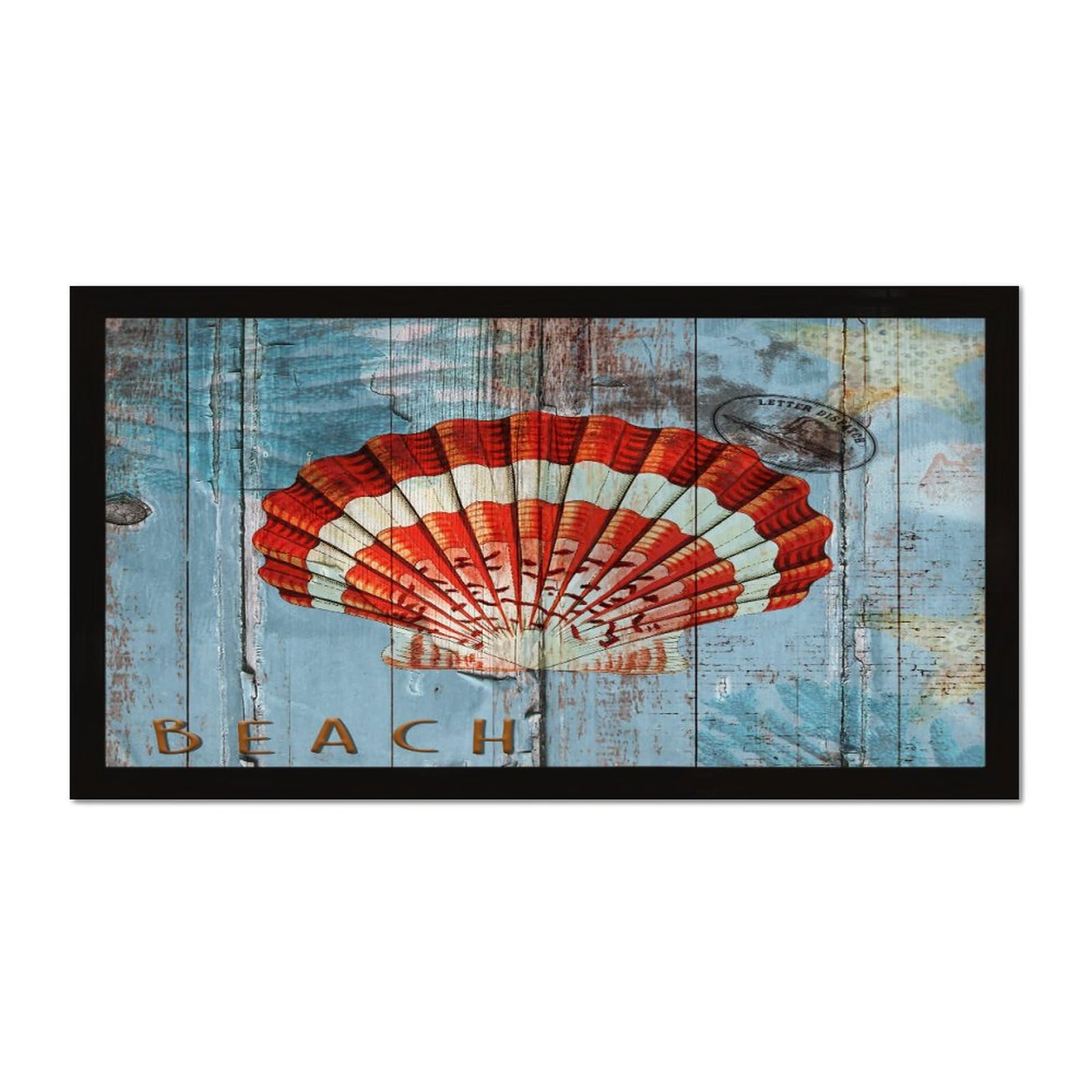 Décoration murale océan panneau bois pour mur vide chambre