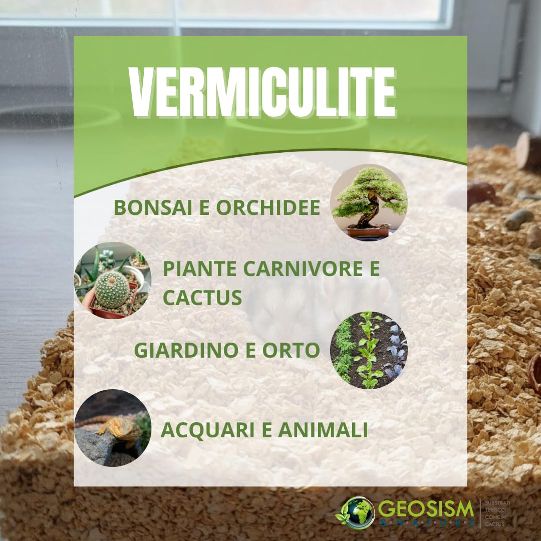 Vermiculite, agrivermiculite 1/6 mm (9 kg - 100 lt)