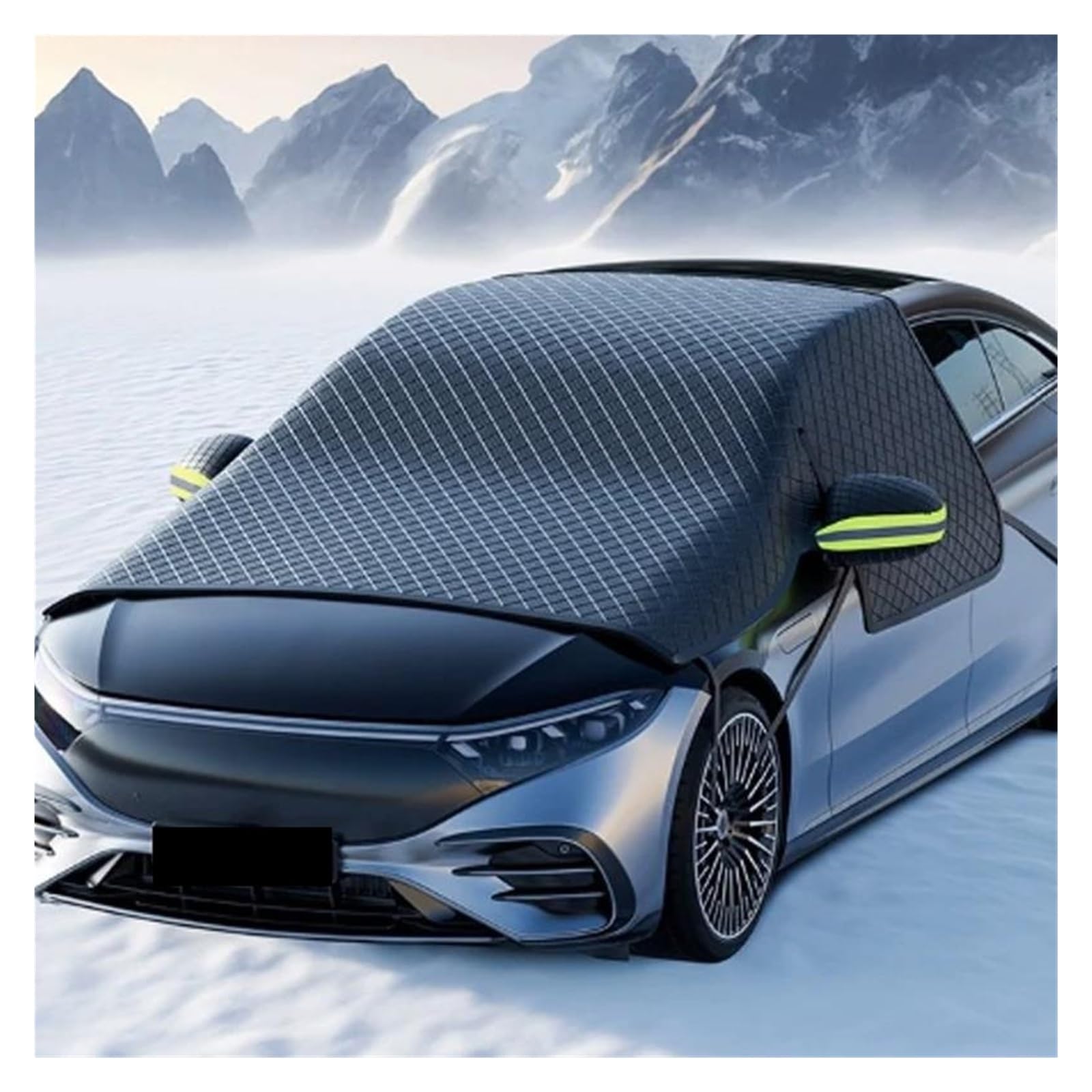 Couverture Pare-Brise Voiture Housse De Protection Contre La Neige Automobile pour Pare-Brise Avant, Pare-Neige À Aspiration Magnétique Antigel Et Anti-Gel, Housse De Voiture