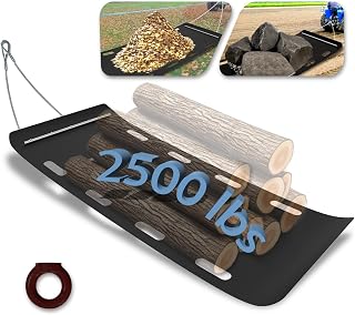 Yard Drag Sled, 1/8" Thick HDPE, 48"x110", Heavy-Duty