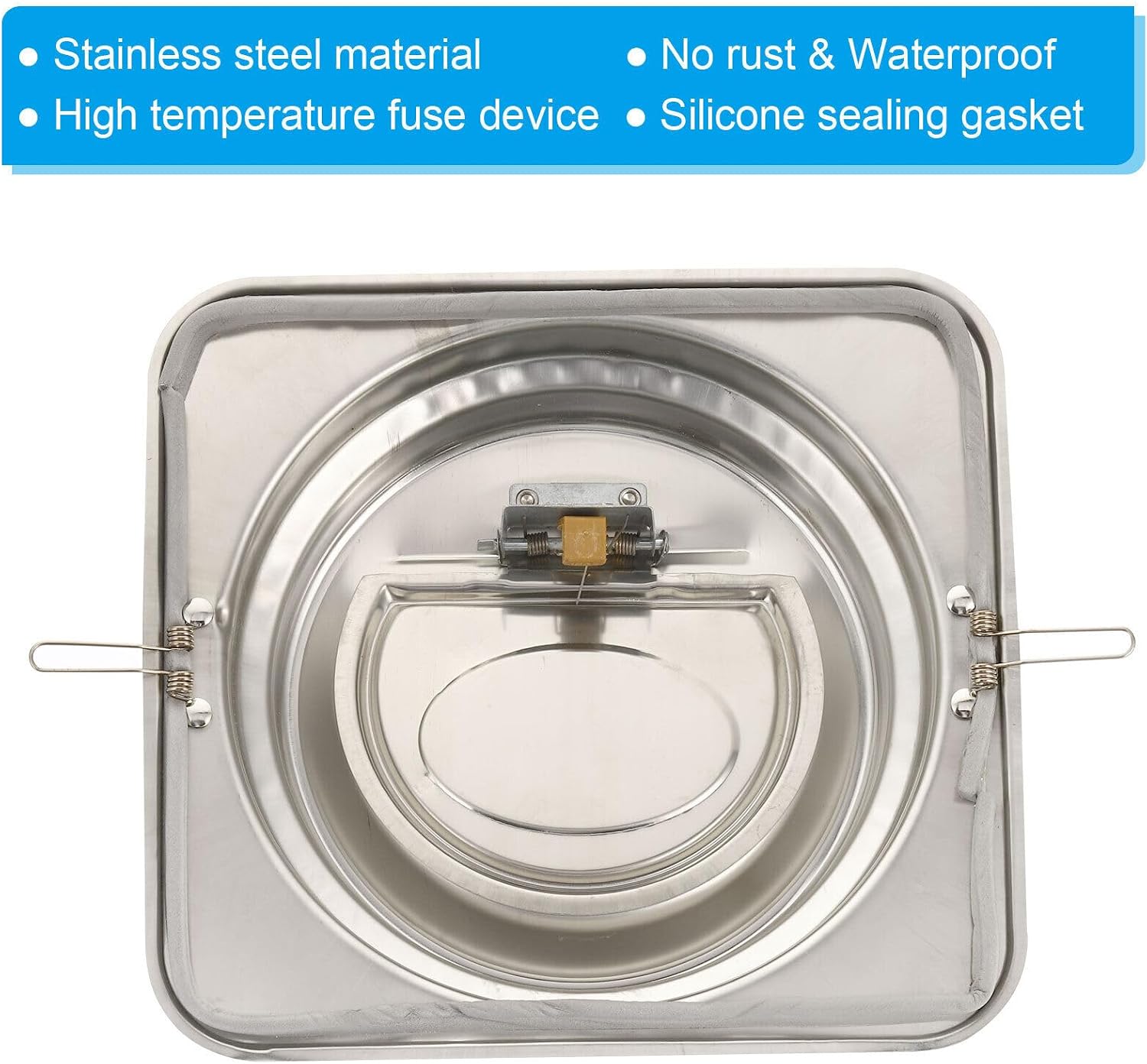 1 Set 7" to 6" Stainless Steel Backdraft Damper with Ducting Hose Clamp YENCC876