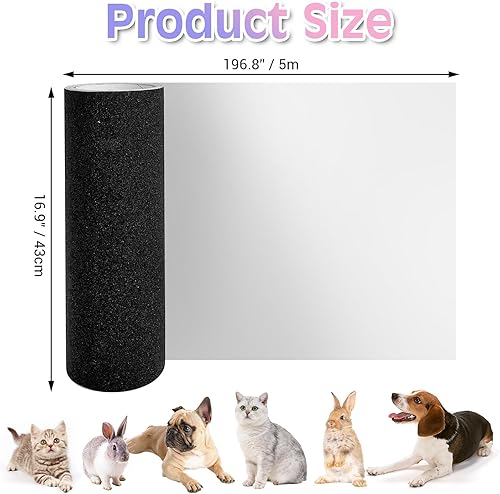 Vista 15 de BNOSDM Protector de puerta contra arañazos de perros, protector transparente y flexible para puerta de gato, protector antiarañazos para marco