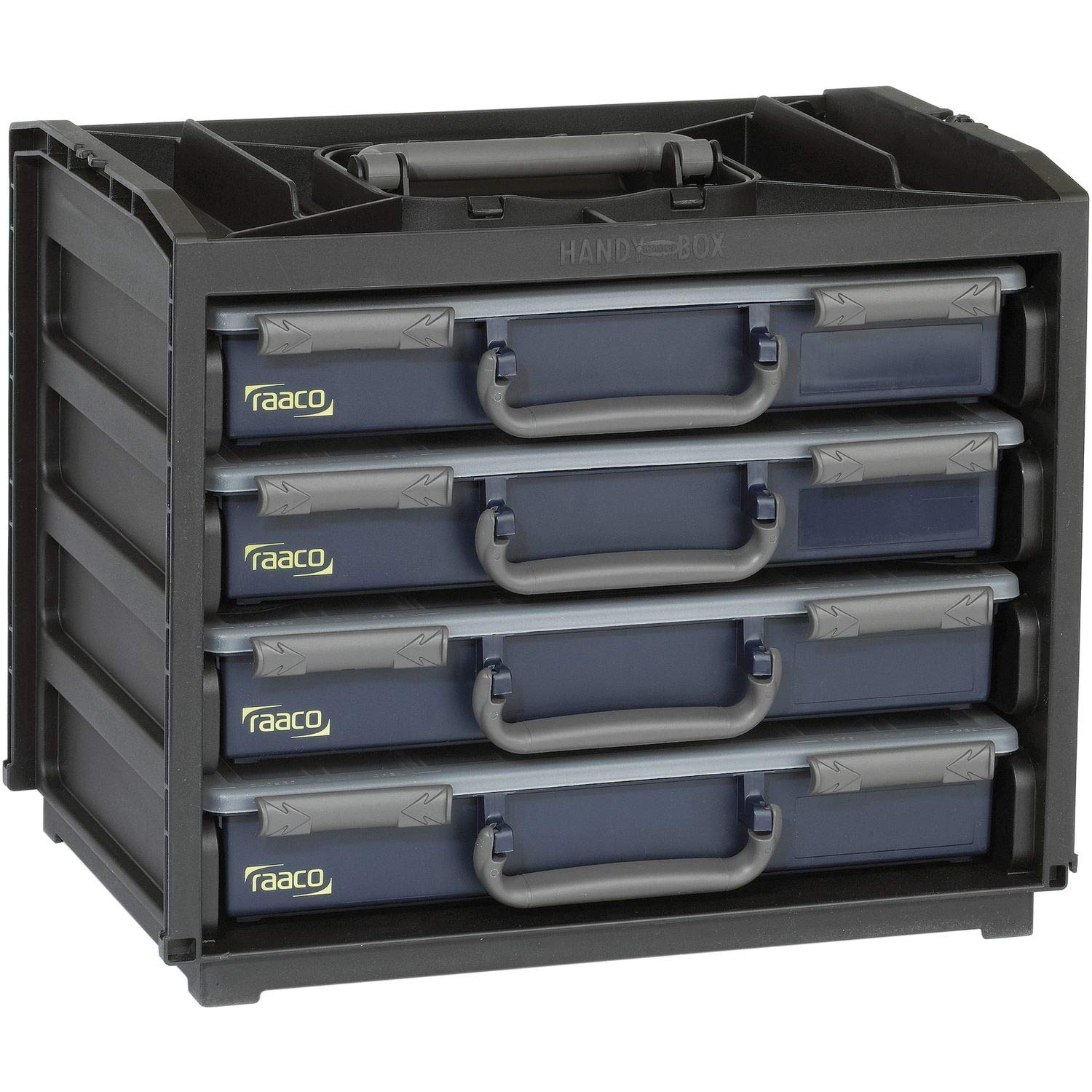 raaco, 136242, HandyBox, equipaggiato, 55 x 4, nero