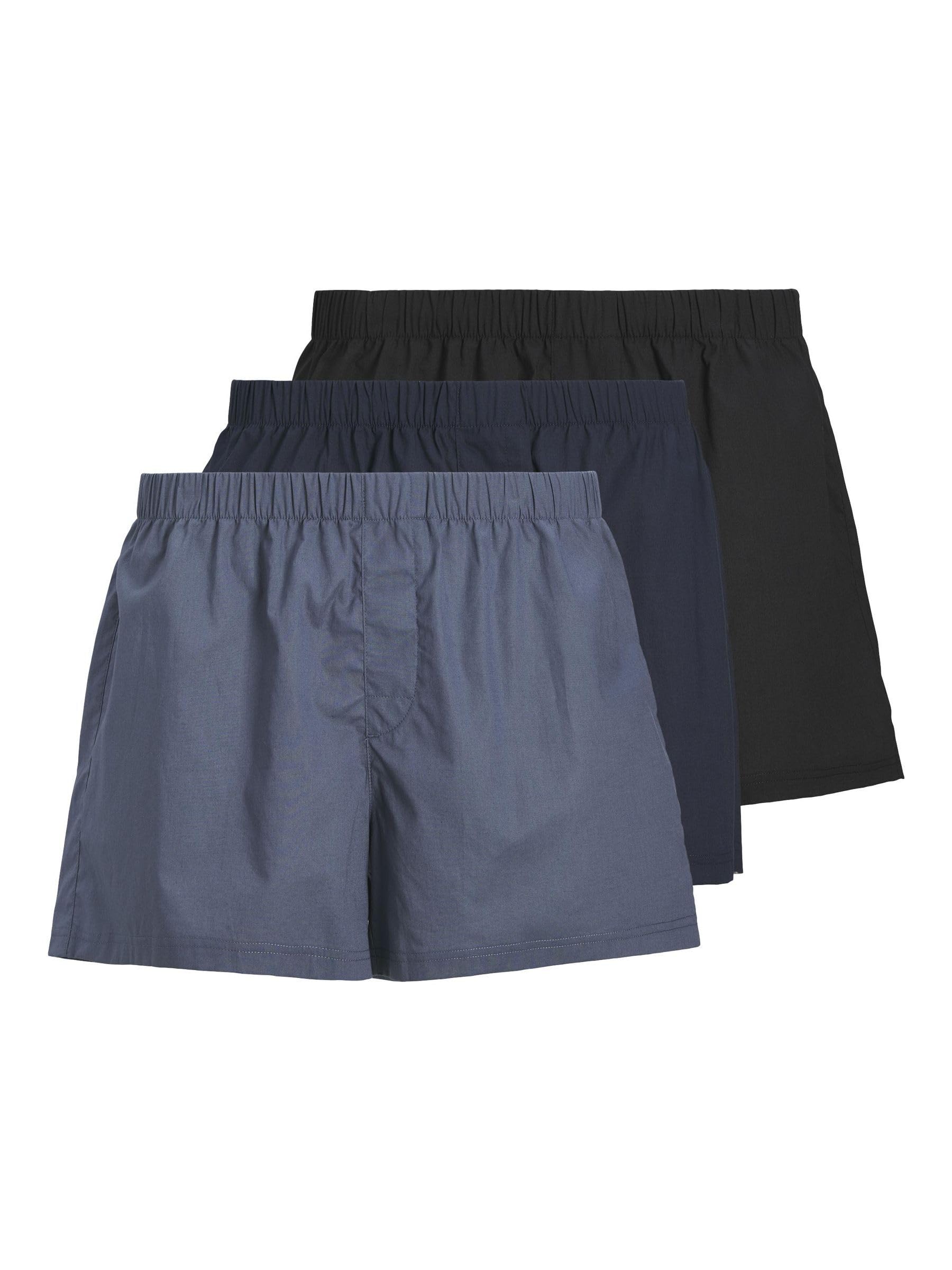 Jack & Jones Men's Bleu Boxer Shorts Milano (X3)