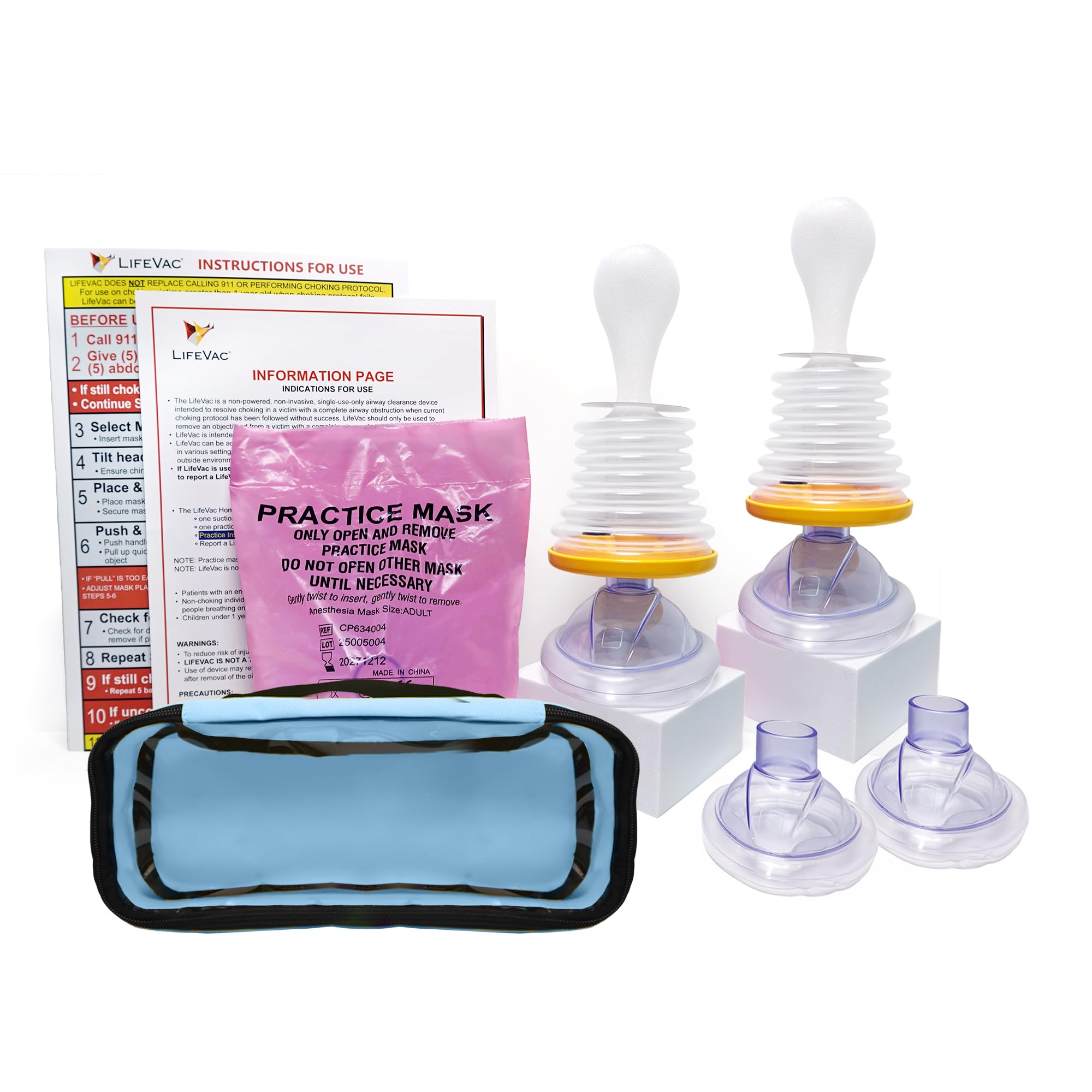 衛生医療用品・救急用品 LIFEVAC  KIT Amazon.com: LifeVac Blue Travel Kit - Portable Suction Rescue