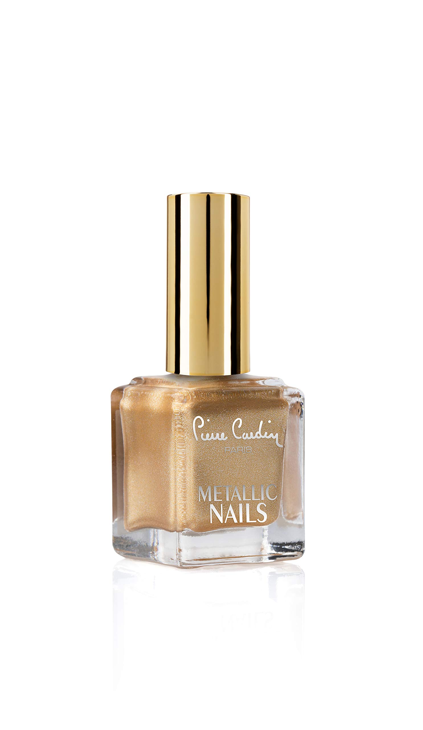 Pierre CardinParis Metallic Nail Paint, Shining, Yellow 128, Long Lasting Luxury Polish with Perfect Tenacity, Cruelty-Free, Vegan, Eco-Friendly, Non-Toxic Formula