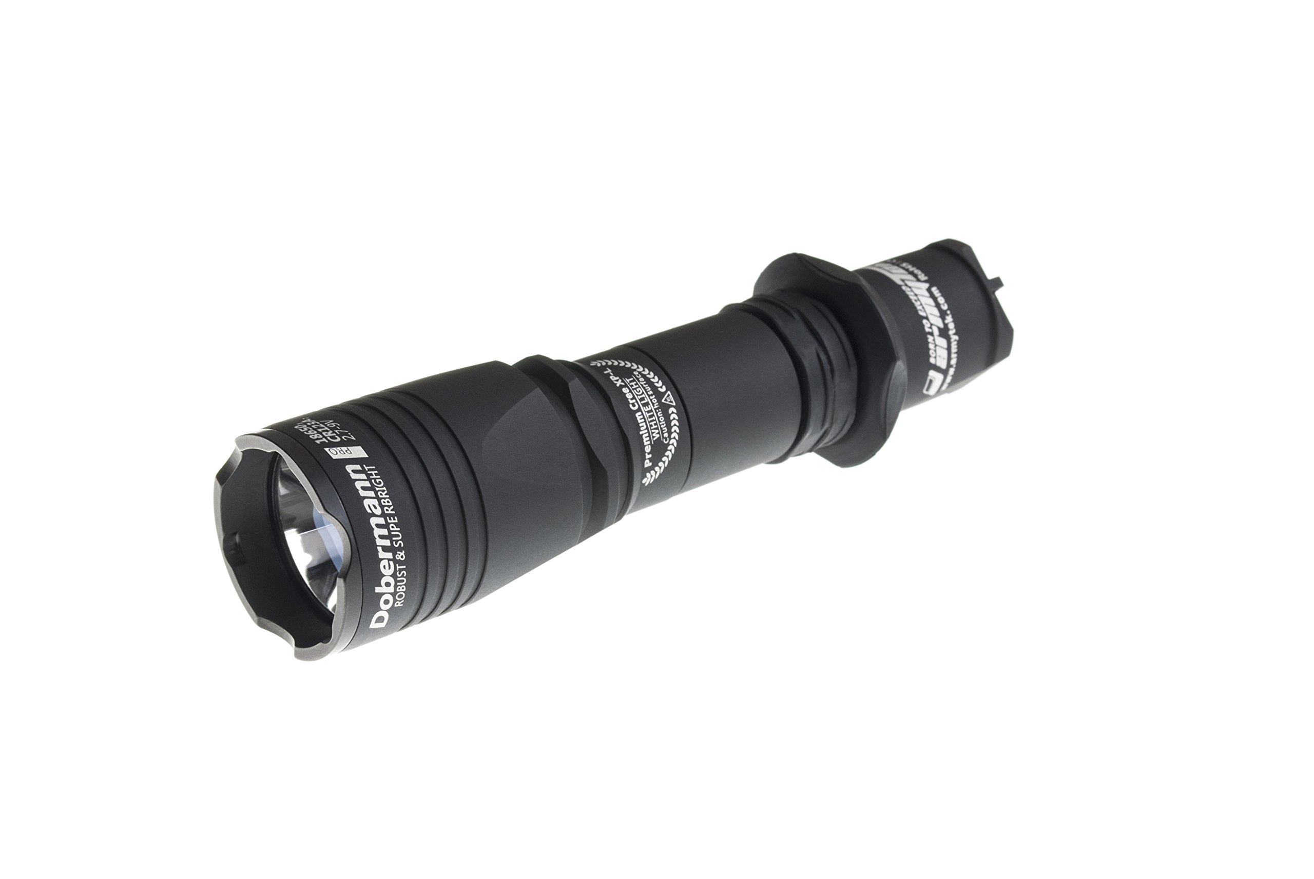Armytek Dobermann Red / 200lm / 5°:40° / 1x18650 or 2xCR123A