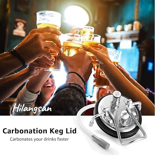 Miniatura 7 de Tapa de barril de carbonatación de piedra de difusión de 0.5 micrones, tapa de carbonatación de barril de maíz, tapa de barril de carbonatador