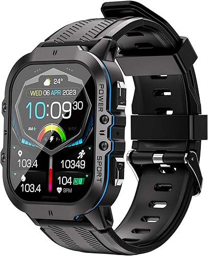 Miniatura 1 de Gravity C26 - Reloj inteligente AMOLED de 1.96 pulgadas con llamada Bluetooth, más de 100 modos deportivos, monitor de frecuencia cardíaca y sueño,