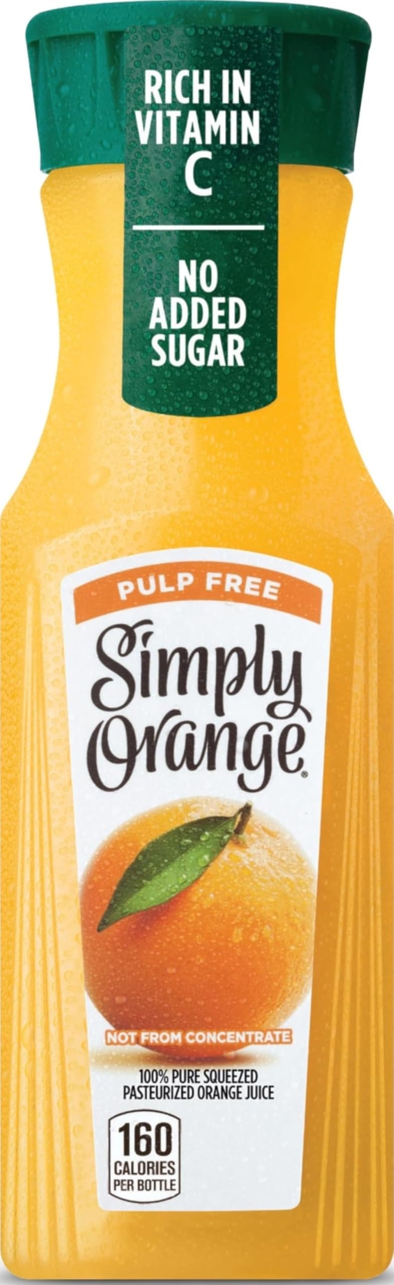 Simply Orange Juice Pulp Free, 11.5 Fl Oz Bottle