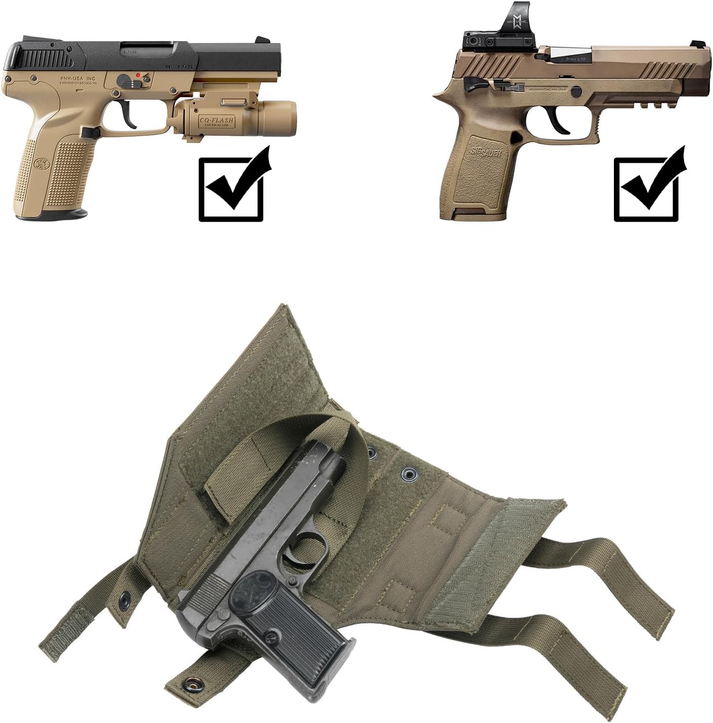 EXCELLENT ELITE SPANKER Pistol Holster Universal Adjustable for Holster G17 G18 G19 G26 G34 M1911 XD-45acp CZ P-10C