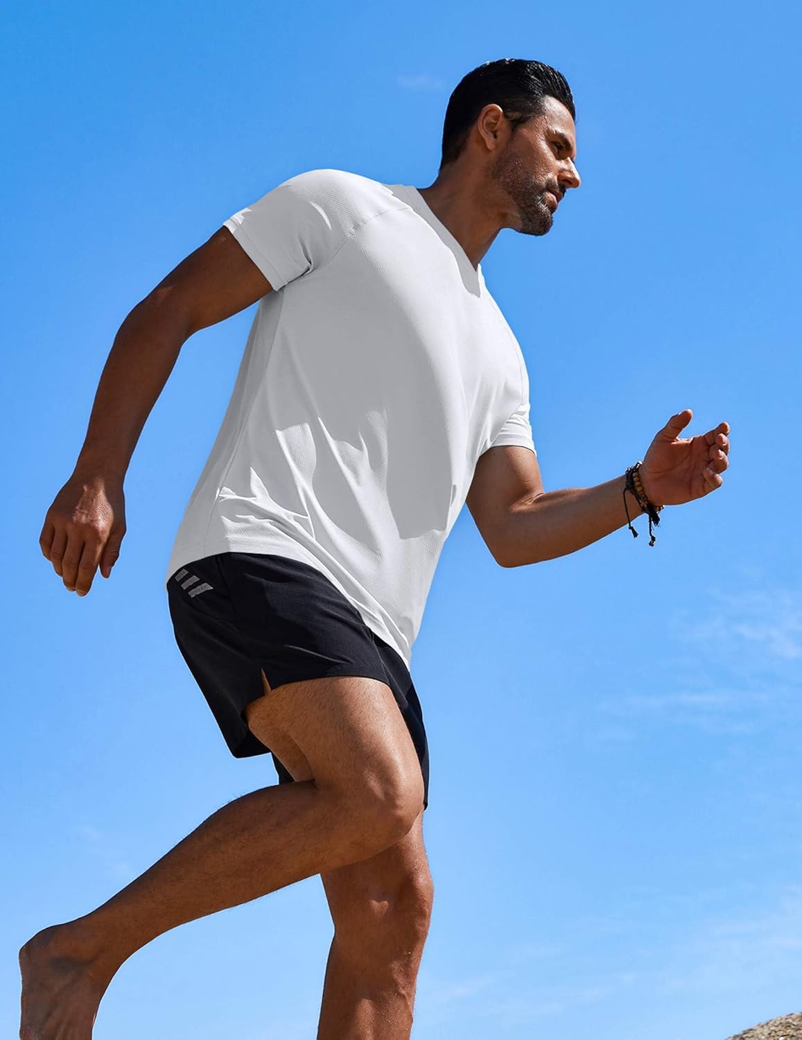 COOFANDY Mens Swim Shirt Short Sleeve UPF 50+ Sun Protection Shirt Rah Guard Athletic Quick Dry T Shirts - Image 4