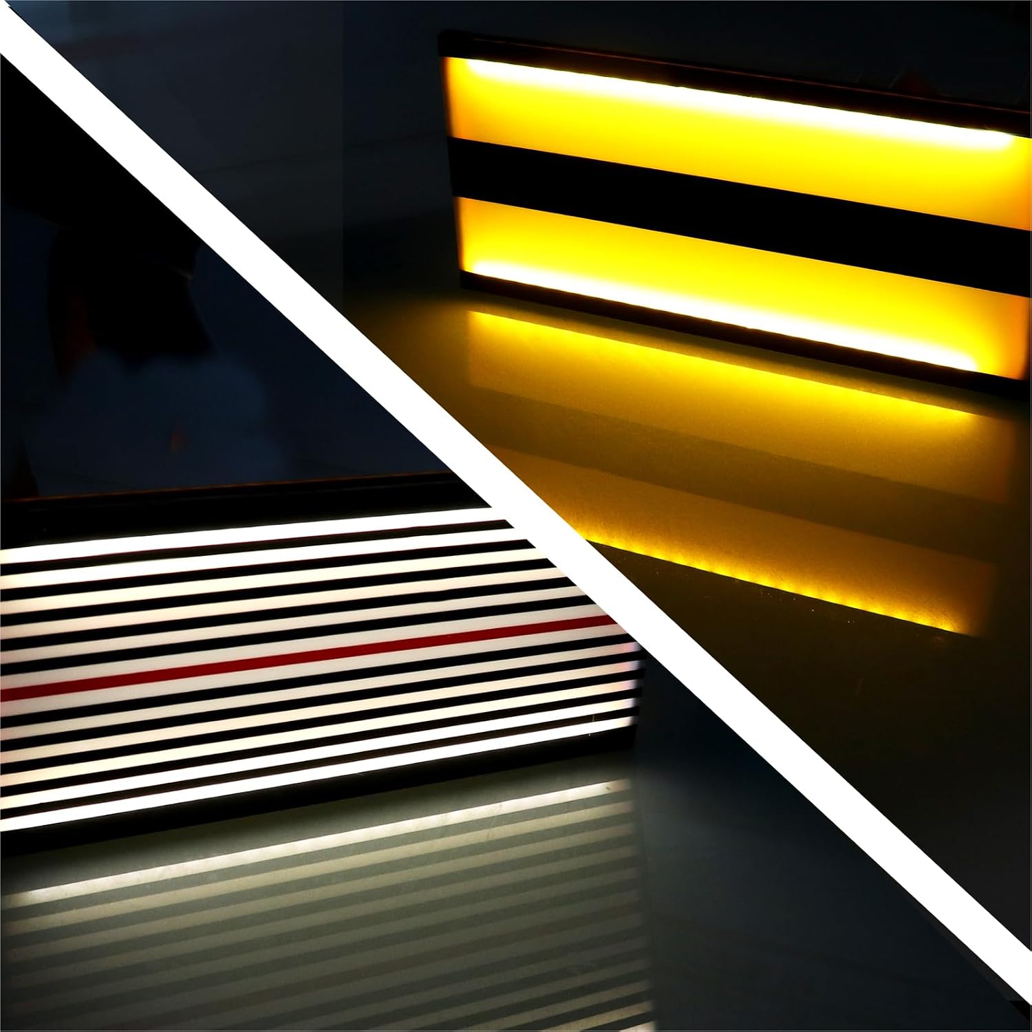 WHDZ LED Double Panel Strip Line Board Paintless Dent Repair Tools Dent Reflective Board USB lamp Board with Adjustable Holder