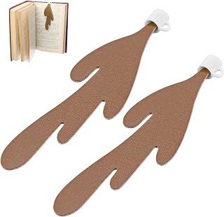 2PC Coffee Bookmark, Spilled Coffee Bookmark Coffee Cup Craft Faux Leather for Book and Coffee Lovers, Bookworm Women Men
