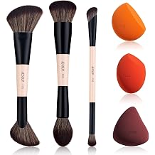 Jessup Face Makeup Brushes T508 Bundled with Makeup Sponge Set SP013