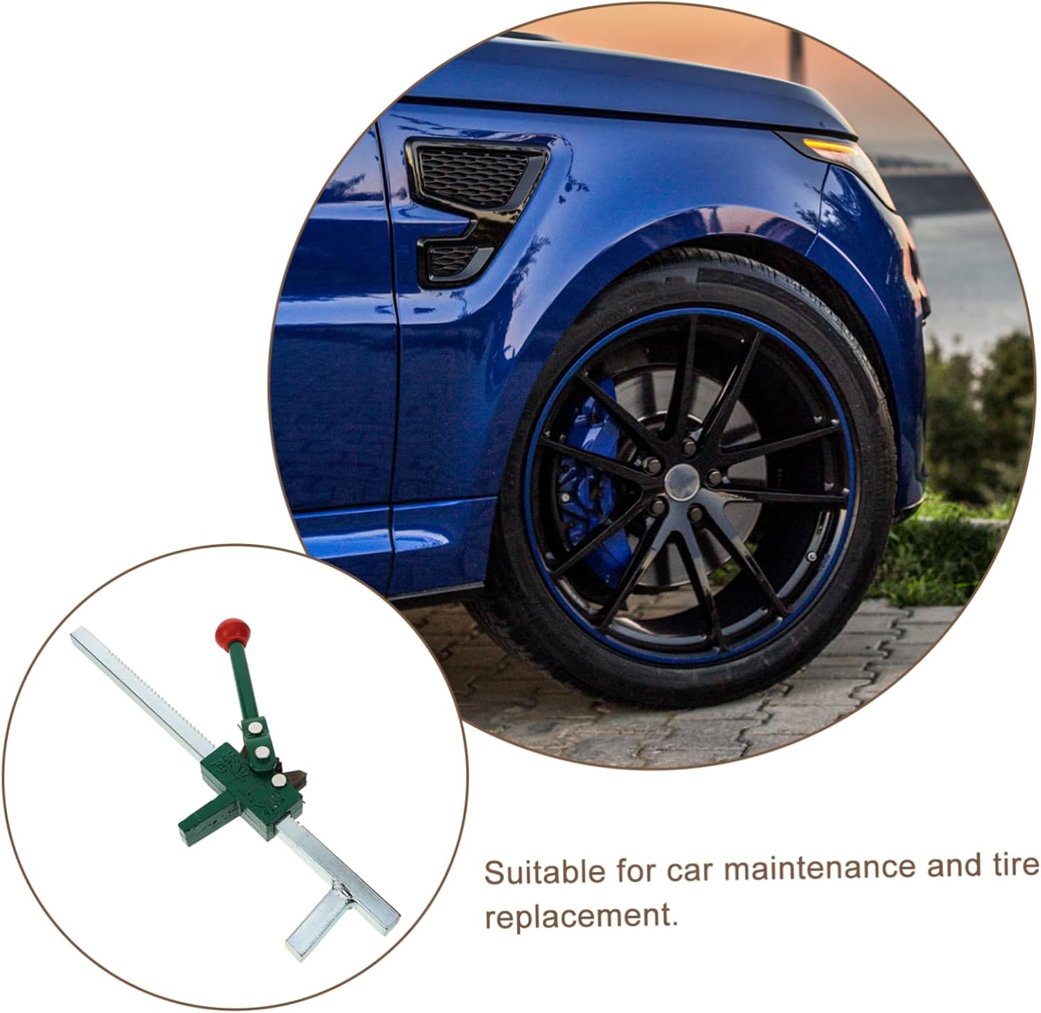 Luxshiny Manual Tire Hand Expander Tool for Car and Motorcycle Tire Repair Portable Wheel Expander for Efficient Tire Changing Essential for DIY Mechanics and Professionals