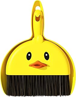 Cleaning Set - Mini Hand Brush and Scoop for Efficient Desktop, Keyboard, Kitchen, Car, and Pet Waste Removal with Gentle Soft Bristles and Fun Cartoon Decorations (1pcs)