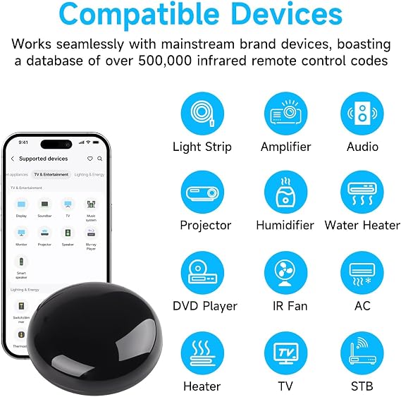 Smart Wi-Fi IR Universal Remote Control Universal WiFi Infrared Remote