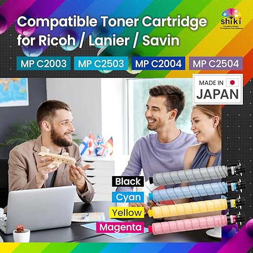 Miniatura 2 de SHIKI Compatible Toner Cartridge para RicohLanierSavin MP C2003C2503C2004C2504 Cian (841921) 9,500 Páginas (Cyan)