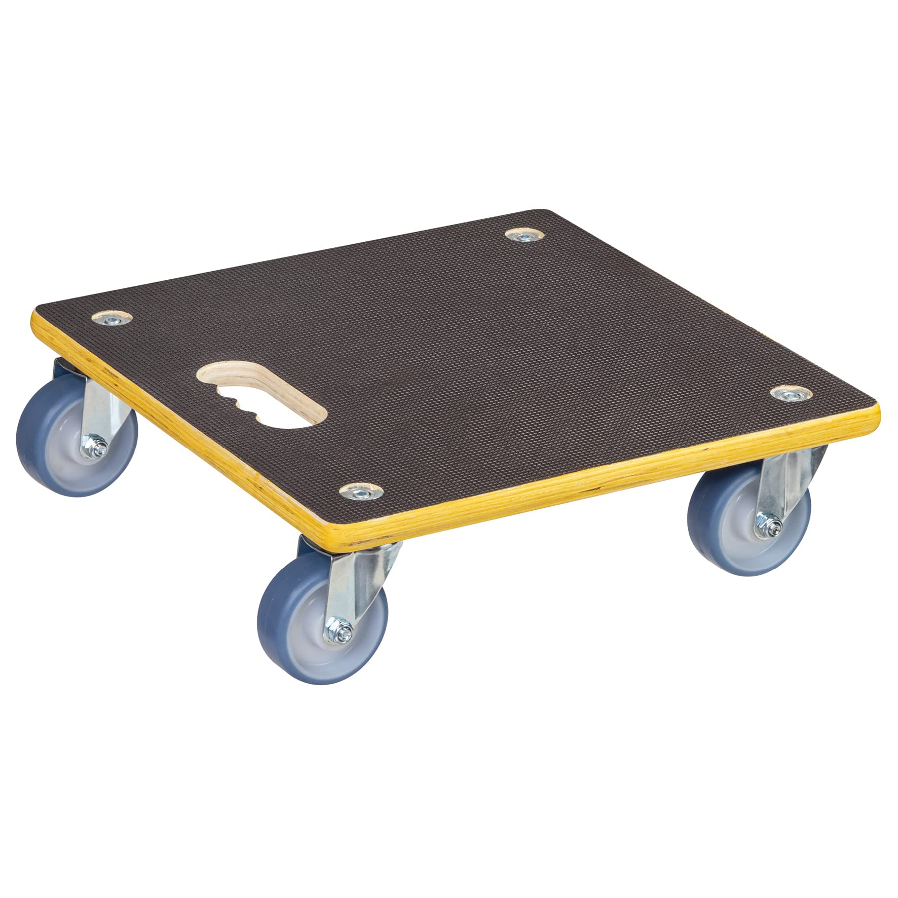 WAGNER Transportroller Transporthilfe 1340 I Schichtholz mit Grip I 38 x 38 x 11 cm, Tragkraft 300 kg I Möbelroller für Umzug I Rollbrett Softrollen I Schwerlastrollbrett Tragegriff I FSC®I Made in DE