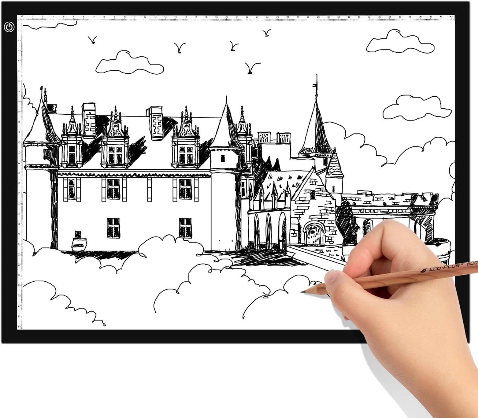 A3 Leuchttisch LED - Dimmbar Mit USB Anschluss 47x34,5cm