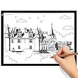 Himimi A3 Mesa de Luz Dibujo A3 LED Caja de Luz Portátil con USB ultra fina para diseño para Artistas, Dibujo, Animación