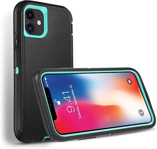 Miniatura 4 de Funda para iPhone 11 6.1 pulgadas con 1 protector de pantalla, funda resistente a prueba de golpes funda protectora de cuerpo completo resistente a