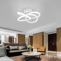 KUKAK 36W LED Mennyezeti Lámpa - Modern Virágmintás Kerek Fehér Világítás 6000K, 3900lm, Energiatakarékos, Lakásba, Konyhába, Fürdőszobába 7