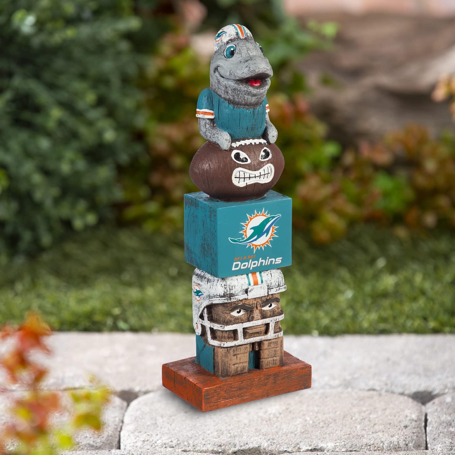 Team Sports America NFL Miami Dolphins 16 Inch Tiki Totem