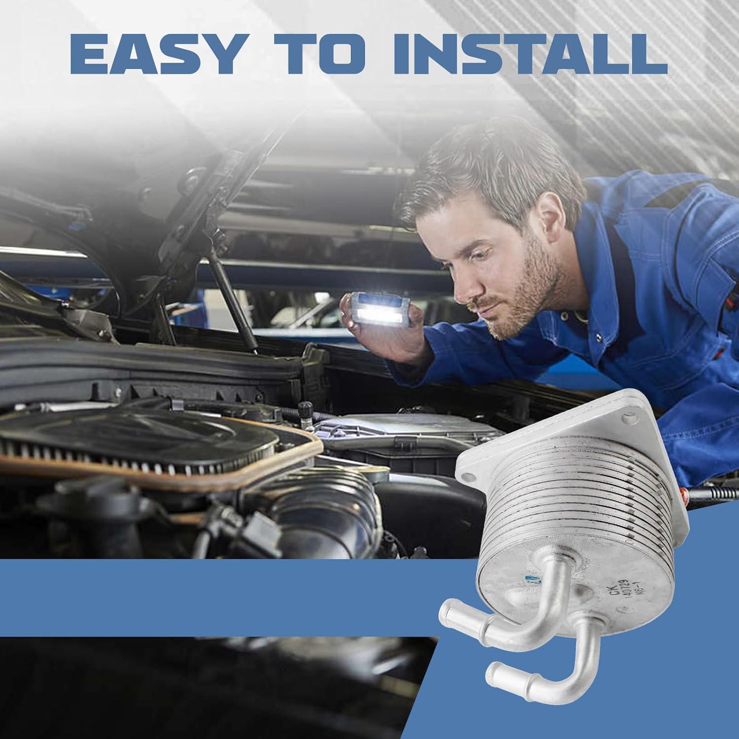 CVT Automatic Transmission Oil Cooler 2920A097 Fits for 2008-2017 Lancer 2.0L Transmission Oil Cooler