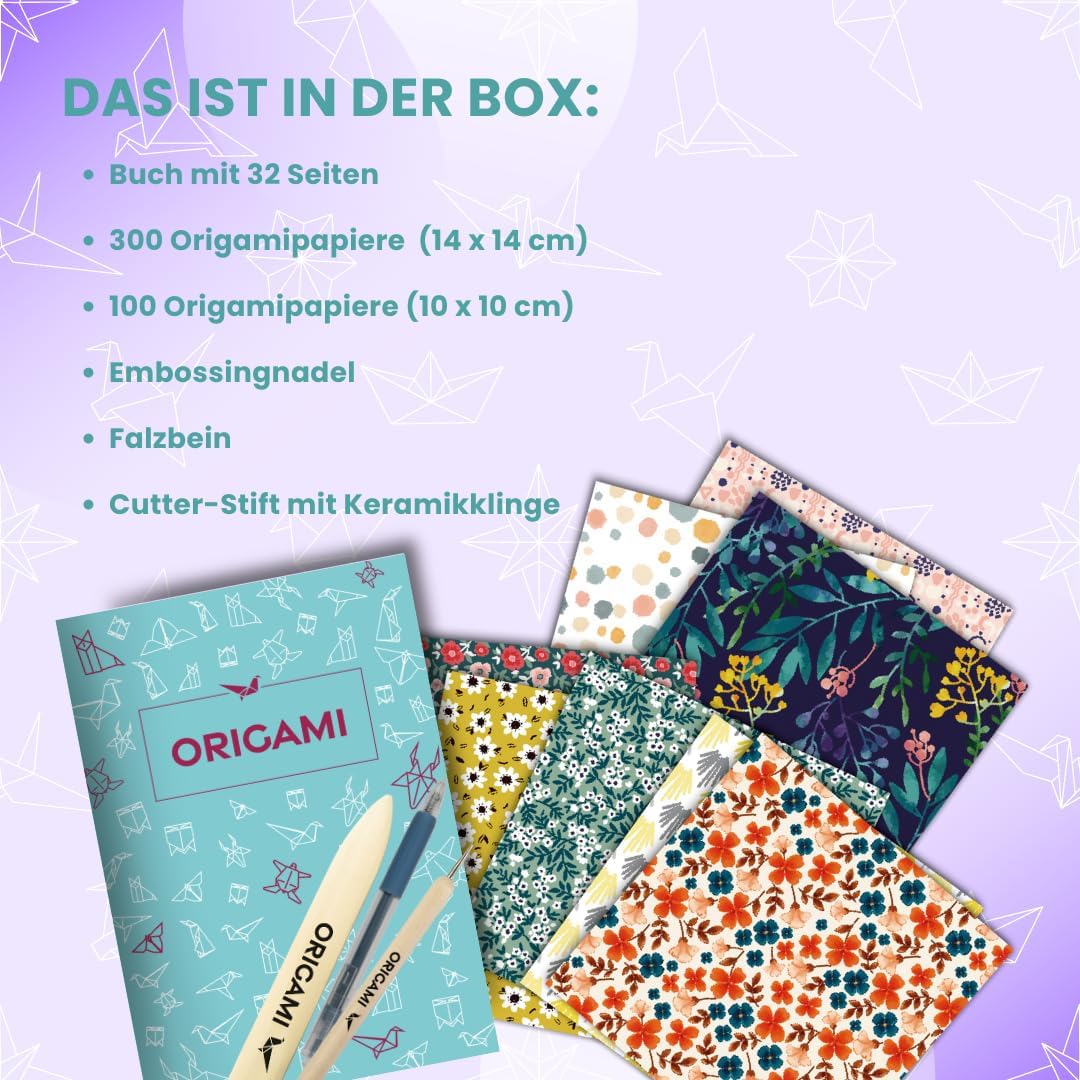 Origami - The Wonderful Creative Box with Instructions Book and Material