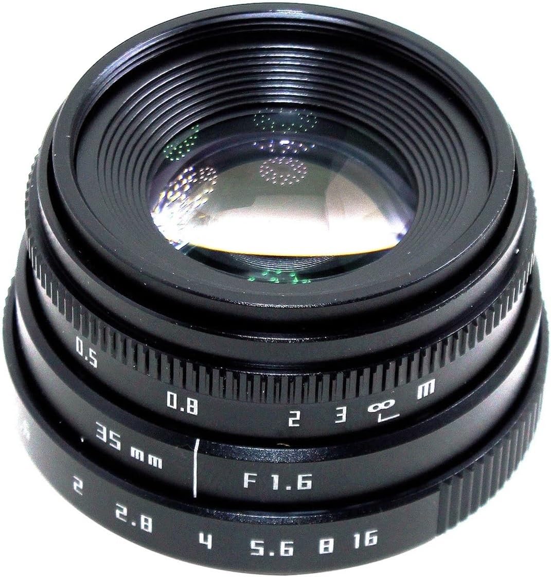 Microscope Camera, 35mm TV Lens F1.6 C Mount camera CCTV Lens for M4/3 / MFT Mount CCTV Camera & Adapter,Flexible and Stanble(C MOUNT)