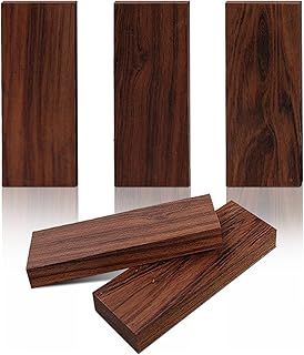 5 Pcs Ironwood Knife Handle Scales for Knife Making Natural Wood Knife Handle Material (5.11 x 1.77 x 0.51 Inches)