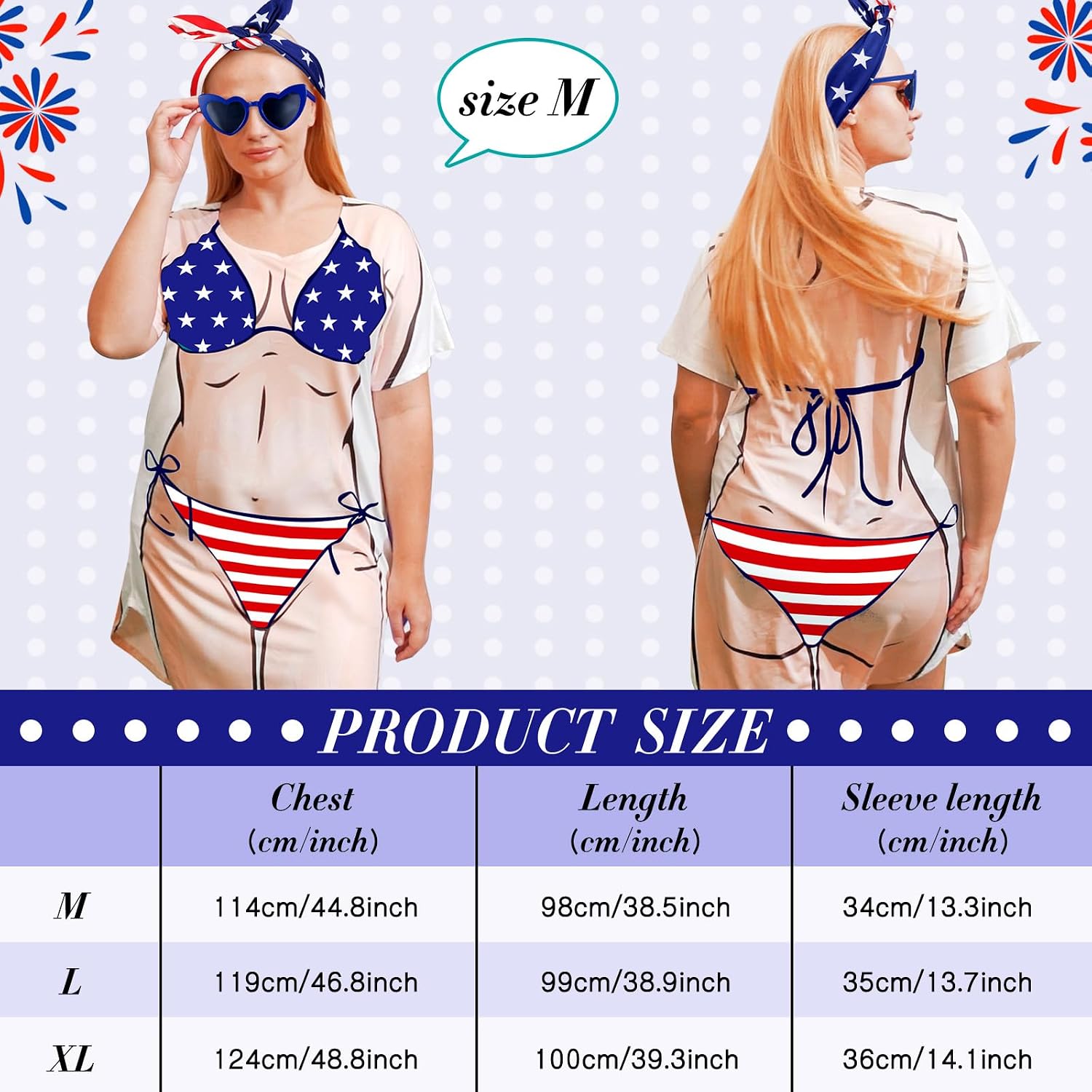 Jeyiour Women Bikini Shirt Cover up Luau Party image 4