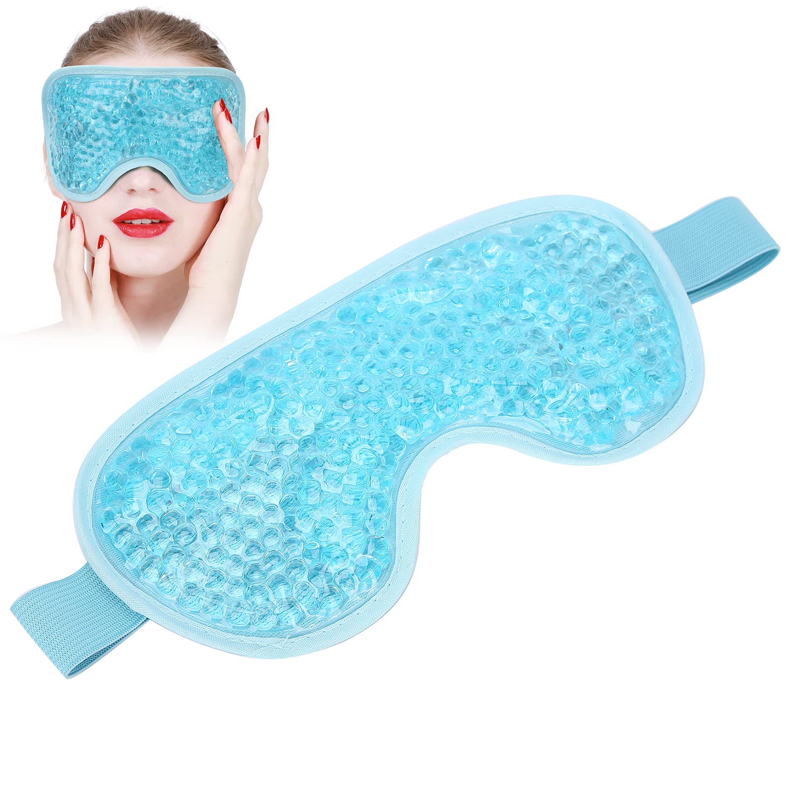 Żelowa Maska Pod Oczy Hot Cold - Wielokrotnego Użytku Pack na Suche Oczy z Żelowym Koralikiem