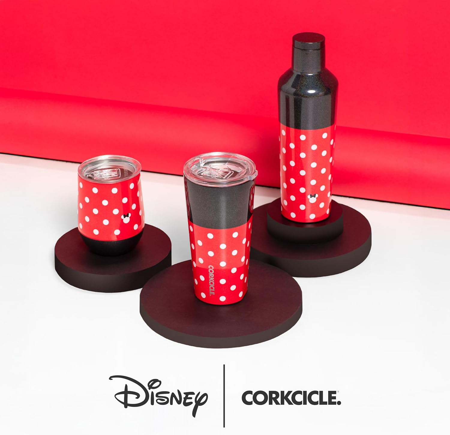 Corkcicle Classic Coffee Mug - Triple Insulated Stainless Steel for Travel - Shatter-Proof Lid - Keeps Drink Hot Over 3 Hours - Holiday Mug Gift - Great for Gifting Warmth - 16 oz - Minnie Tie Dye