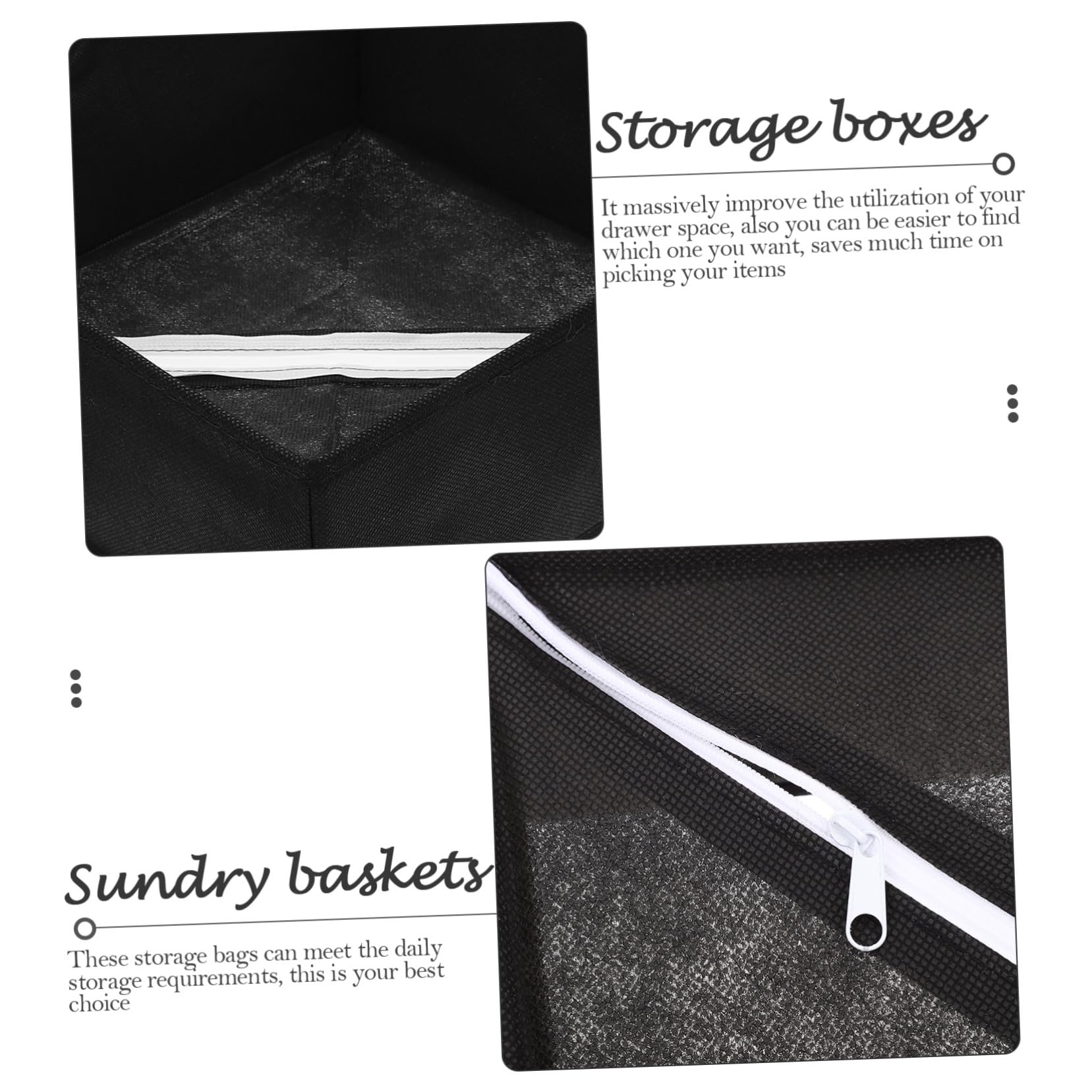 6 Stück Teiliges Set Faltbare Aufbewahrungsboxen aus Vliesstoff Atmungsaktive Organizer für Unterwäsche und Socken Robust und Platzsparend für Kleiderschrank Reise und Zuhause