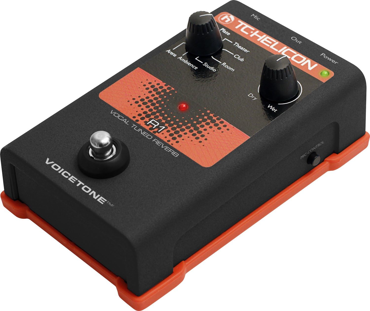 VOICETONE R1 Single-Button Stompbox for Studio-Quality Live Vocal Reverb