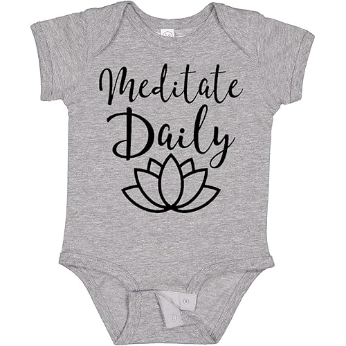inktastic Meditation Yoga Meditate Daily Resolution Baby Bodysuit