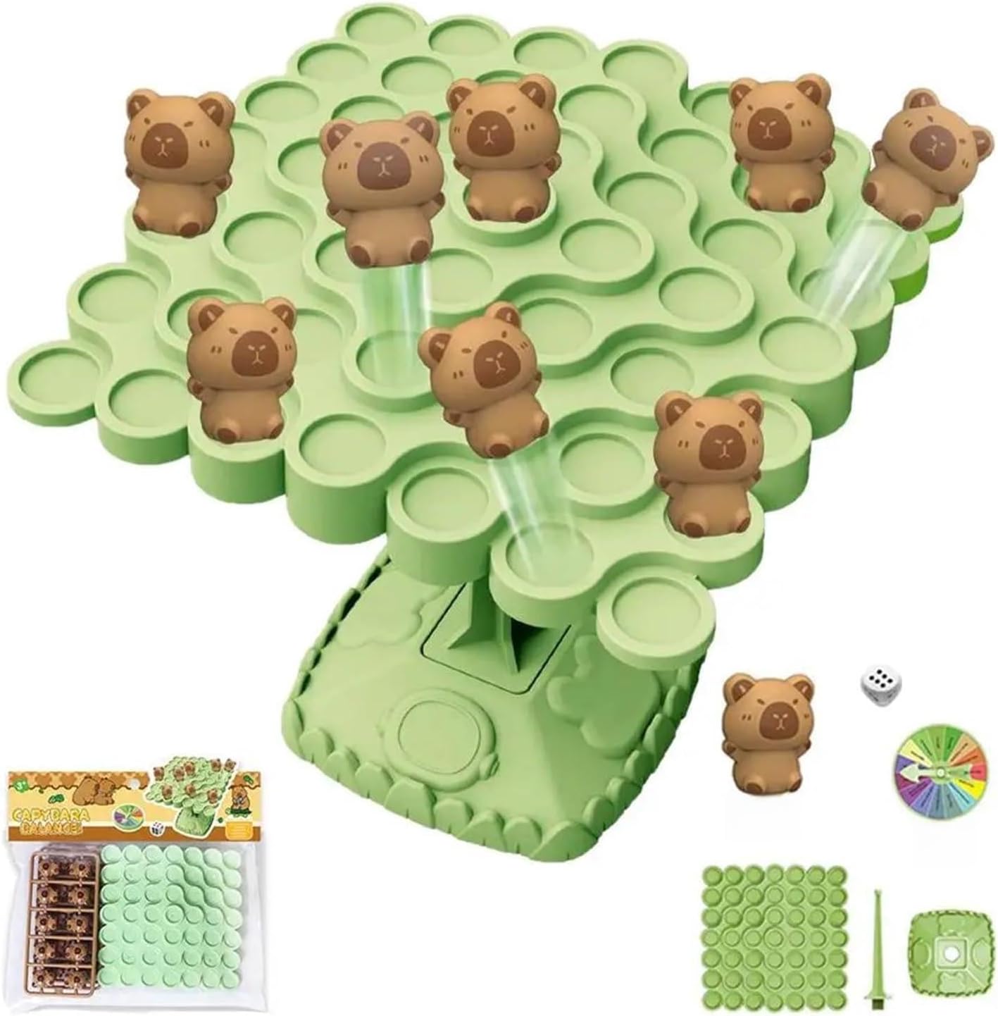 Balance Game Cartoon Puzzle Balance Board - Fun Family Activity for Adults and Parties(Color 2)