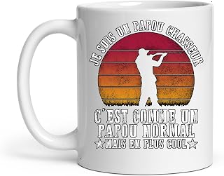 Tasse Je Suis Un Papou Chasseur C'est Comme Un Papou Normal Mais
