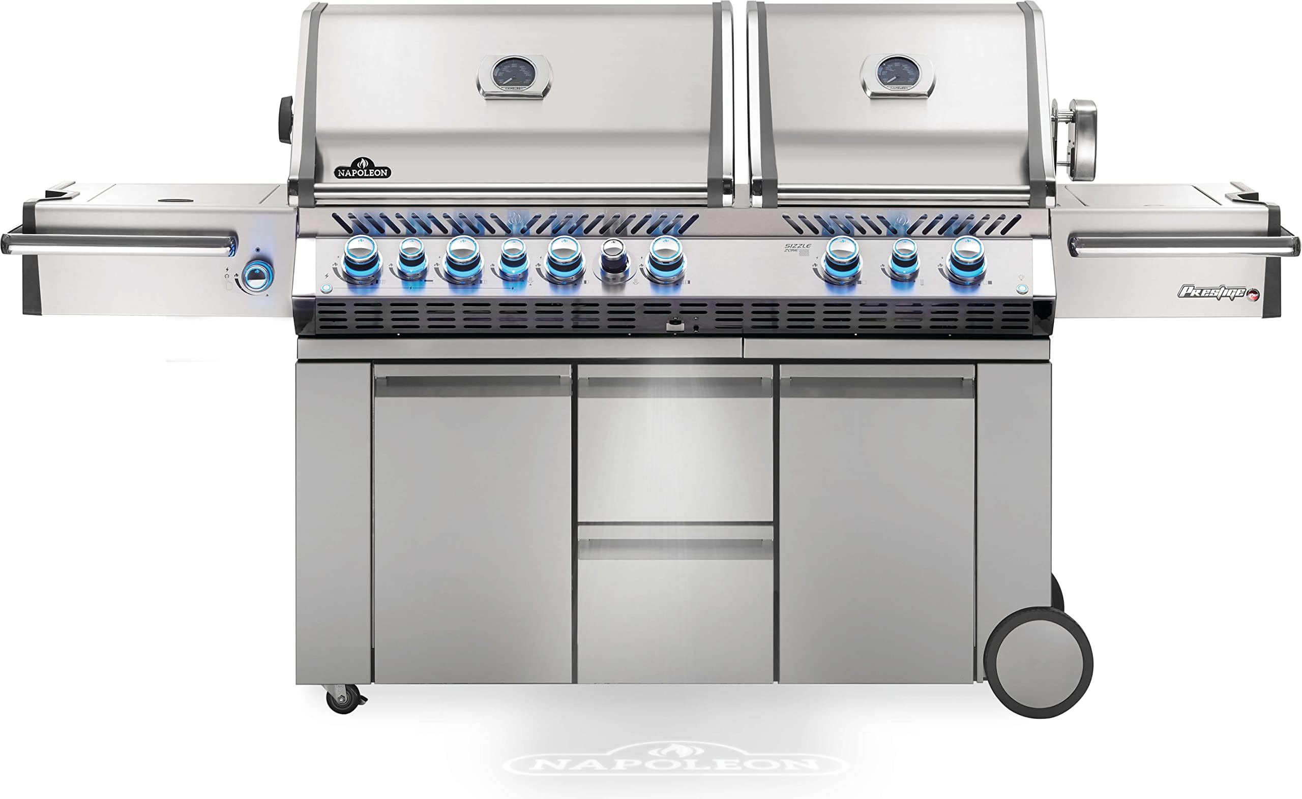 Napoleon Prestige PRO 825 Propane Gas Grill, Stainless Steel - PRO825RSBIPSS-3