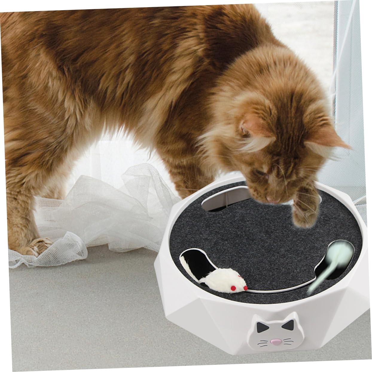 BESPORTBLE Juguetes para Gatos Que Funcionan con Ratones Eléctricos Que Corren Juguete para Mascotas Juguete para Burlarse de