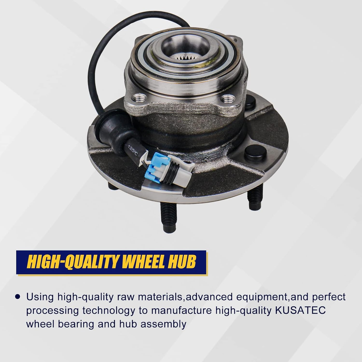 KUSATEC 512229 Rear Wheel Bearing Hub Assembly 2-Pack 2005-2006 Chevrolet Equinox 2006 Pontiac Torrent 2002-2007 Saturn Vue, 5 Lug w/ABS