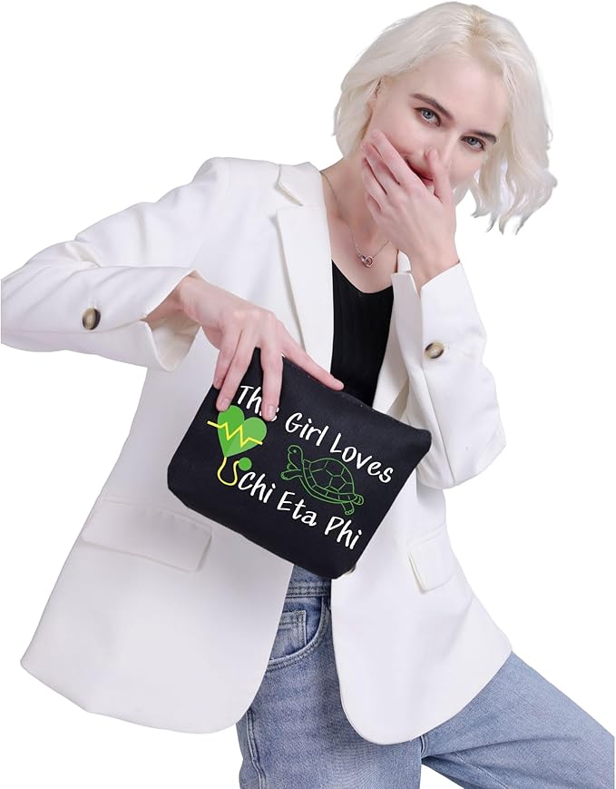 March Nails & Chi Eta Phi Sorority Gift Ideas: Cute Travel Makeup Bag