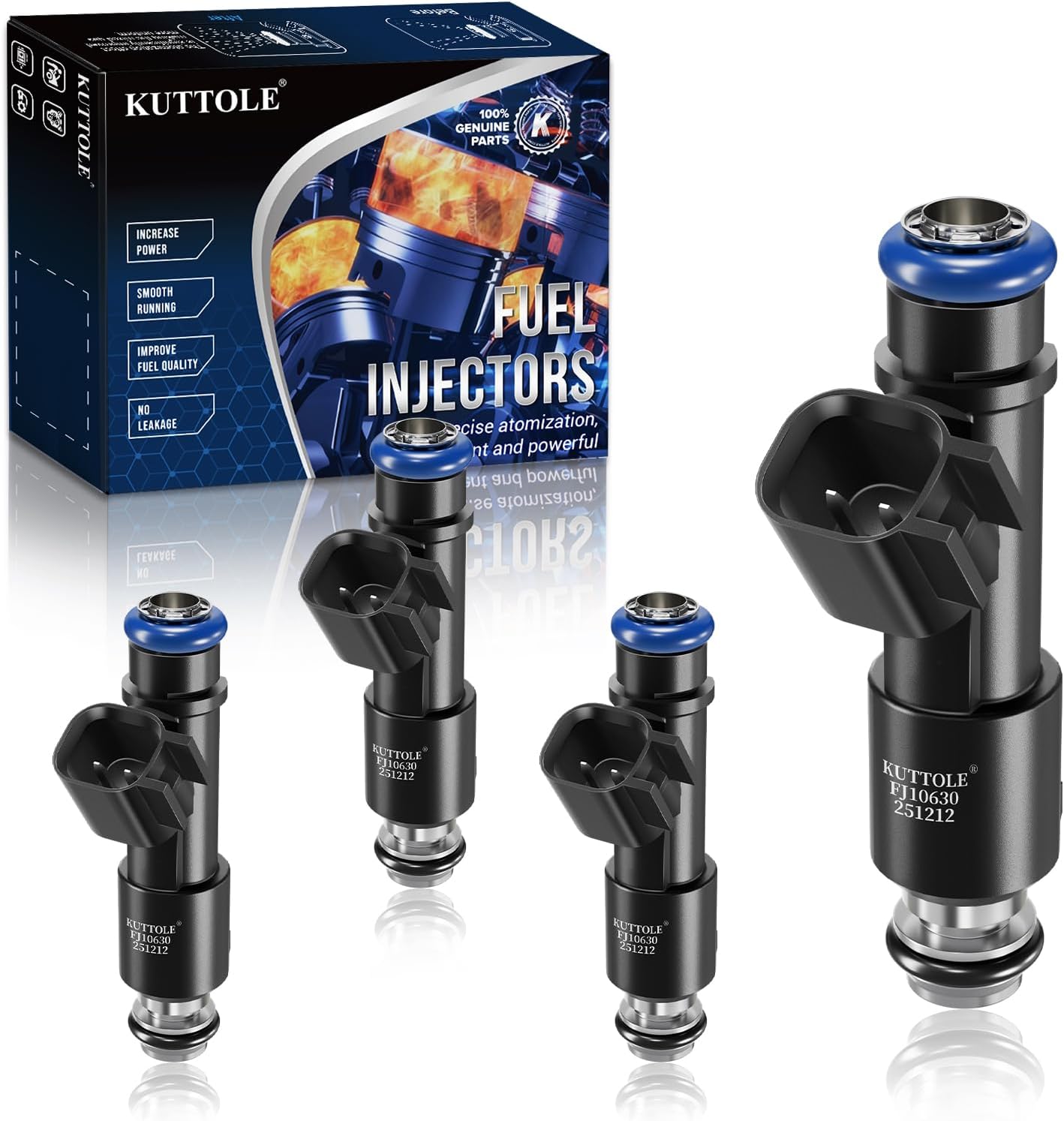 4 PCS Fuel Injectors Fits 2005-2010 Chevrolet Cobalt 2007-2010 Pontiac G5 2005-2006 Pontiac Pursuit 2.2L L4, #OE Replaces 12582219, 832-11191, FJ10630, 17114718, 25362871, FJ722 Fuel Injector Sets