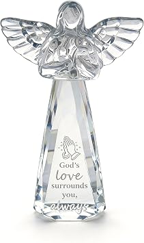 Christian Gifts for Women - Engraved Crystal Angel