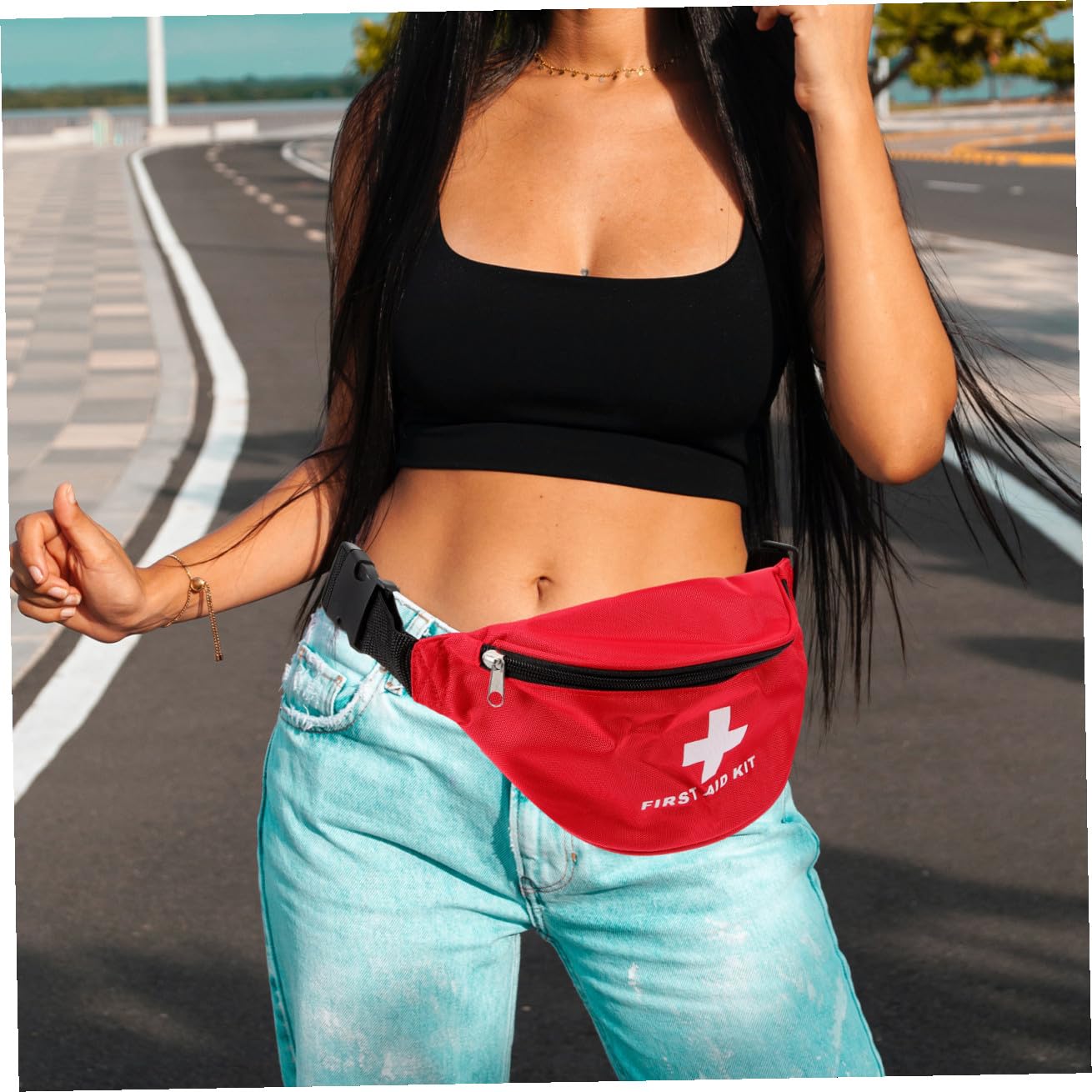 Abaodam Bolsa De Primeros Auxilios Bolsa Medica Vacia Bolsa De Emergencia Vacia Bolsa De Kits Médicos Bolsa De Medicina Bolsas De Medicina Tela De Nailon Rojo 2 Piezas X 4