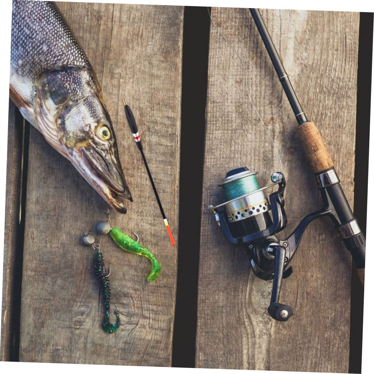 YARNOW 4 Set di Galleggianti da Pesca Pratici Galleggianti da Pesca in Mare Accattivanti per I Pescatori 12 Pezzi * 4